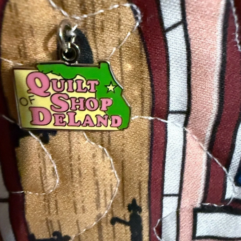 The Painted Lady Series Colorful Quilt Shop, Wall Quilt, 18 X 32